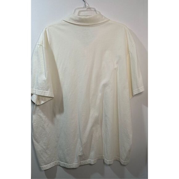 L.L. Bean men’s one pocket collared white short sleeve polo size XXL   #37-0949 - Picture 3 of 3